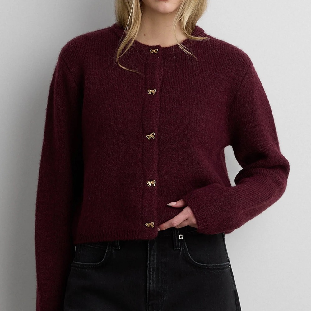 OAK + FORT Bow Cardigan - L
